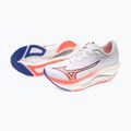 Moteriški bėgimo bateliai Mizuno Wave Rebellion Flash 3 white/striking coral/iris bloom 16
