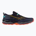 Vyriški bėgimo batai Mizuno Wave Daichi 9 baritone blue/citrus/fiery coral 2