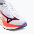 Bėgimo batai Mizuno Wave Rebellion Pro 3 white/baritone blue/fiery cora 7