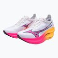 Bėgimo batai Mizuno Wave Rebellion Pro 3 white/pink tetra/tang orange 8