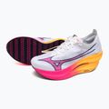 Bėgimo batai Mizuno Wave Rebellion Pro 3 white/pink tetra/tang orange 9