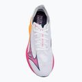 Bėgimo batai Mizuno Wave Rebellion Pro 3 white/pink tetra/tang orange 5