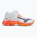 Tinklinio batai Mizuno Wave Lightning Z8 Mid white/fiery coral 2/citrus 2