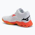 Tinklinio batai Mizuno Wave Lightning Z8 Mid white/fiery coral 2/citrus 3