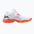 Tinklinio batai Mizuno Wave Lightning Z8 Mid white/fiery coral 2/citrus 2