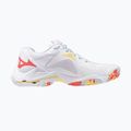 Moteriški tinklinio batai Mizuno Wave Lightning Z8 white/calypso coral/pale banan 2
