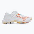 Moteriški tinklinio batai Mizuno Wave Lightning Z8 white/calypso coral/pale banan 2
