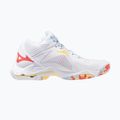 Moteriški tinklinio batai Mizuno Wave Lightning Z8 Mid white/calypso coral/pale banan 2