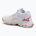 Moteriški tinklinio batai Mizuno Wave Lightning Z8 Mid white/calypso coral/pale banan 3