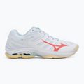 Moteriški tinklinio batai Mizuno Wave Voltage 2 white/calypso coral/pale banan 2