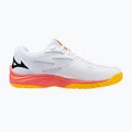 Vaikiški tinklinio batai Mizuno Lightning Star Z7 balti/ugningas koralas 2/citrina 2