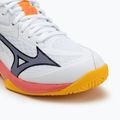 Vaikiški tinklinio batai Mizuno Lightning Star Z7 balti/ugningas koralas 2/citrina 7