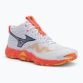 Tinklinio batai Mizuno Wave Momentum Elite Mid white/fiery coral 2/citrus