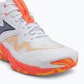 Tinklinio batai Mizuno Wave Momentum Elite Mid white/fiery coral 2/citrus 7