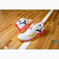 Tinklinio batai Mizuno Wave Momentum Pro white/fiery coral 2/citrus 7