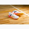 Tinklinio batai Mizuno Wave Momentum Pro white/fiery coral 2/citrus 8