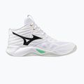 Tinklinio bateliai Mizuno Wave Momentum Pro Mid white/black/frozen emerald 8