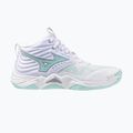 Moteriški tinklinio batai  Mizuno Wave Momentum Elite Mid white/blue tint