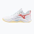 Moteriški tinklinio batai Mizuno Wave Momentum Pro white/calypso coral/pale banan 2