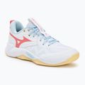 Moteriški tinklinio batai Mizuno Wave Momentum Pro white/calypso coral/pale banan