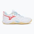 Moteriški tinklinio batai Mizuno Wave Momentum Pro white/calypso coral/pale banan 2