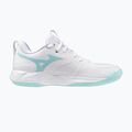 Moteriški tinklinio batai Mizuno Wave Momentum Pro white/blue tint 2