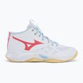 Moteriški tinklinio batai Mizuno Wave Momentum Pro Mid white/calypso coral/pale banan 2
