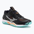 Batai rankiniam Mizuno Wave Stealth 6 black/tangelo/ice green
