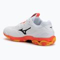 Batai rankiniam Mizuno Wave Stealth 6 white/fiery coral 2/citrus 3