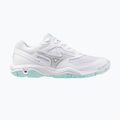 Moteriški batai rankiniam Mizuno Wave Phantom 3 white/blue tint