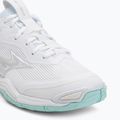 Moteriški batai rankiniam Mizuno Wave Stealth 6 white/blue tint 7