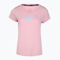 Moteriški bėgimo marškinėliai Mizuno Core Runbird Tee bleached mauve