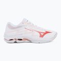 Moteriški tinklinio bateliai Mizuno Wave Lightning Pro white/rose elegance/lava falls 2