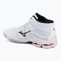 Tinklinio bateliai Mizuno Wave Lightning Pro Mid white/black/fiery red 3