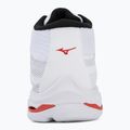 Tinklinio bateliai Mizuno Wave Lightning Pro Mid white/black/fiery red 6