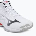 Tinklinio bateliai Mizuno Wave Lightning Pro Mid white/black/fiery red 7