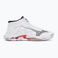 Tinklinio bateliai Mizuno Wave Lightning Elite Mid white/black/fiery red 2