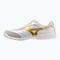 Futbolo bateliai Mizuno Morelia Sala Pro IN white/football gold/galaxy silver