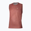Vyriški bėgimo marškinėliai Mizuno Core Graphic Sleeveless copper brown