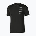 Vyriški bėgimo marškinėliai Mizuno Core Run Short Sleeve Tee black