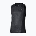 Vyriški bėgimo marškinėliai Mizuno Active DryAeroFlow Graphic Tank Top black/gray 2