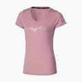 Moteriški bėgimo marškinėliai Mizuno Core Runbird Tee rose elegance