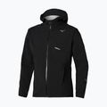 Vyriška bėgimo striukė Mizuno Trail Waterproof 20K Hooded black