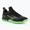 Tinklinio bateliai Mizuno Wave Luminous 3 black/glowing apple/mandarin orange