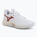 Moteriški tinklinio bateliai Mizuno Wave Momentum Pro white/rose elegance/lava falls