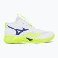 Tinklinio bateliai Mizuno Wave Momentum Pro Mid white/lightning yellow/dazzling blue 2
