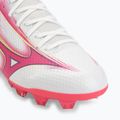 Vaikiški futbolo batai Mizuno Alfa III Select Jr FG white/fuchsia purple 7