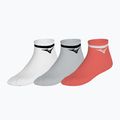 Kojinės Mizuno Training With Line white/cloudspace/lava orange 8
