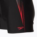 Vyriški plaukimo šortai Speedo Placement Aquashort juoda/raudona 3