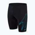 Speedo Hyper Boom logotipas Vaikų plaukimo marškinėliai juodi 8-00315515182 4